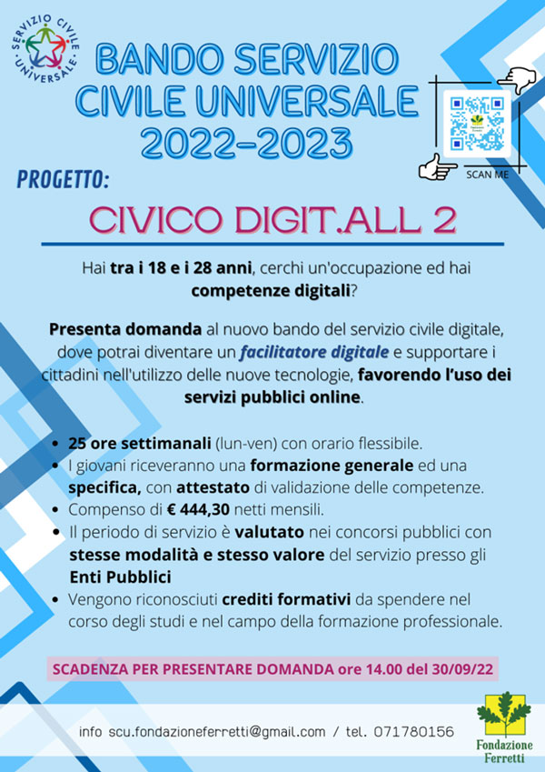 Servizio Civile Digitale 2022-2023