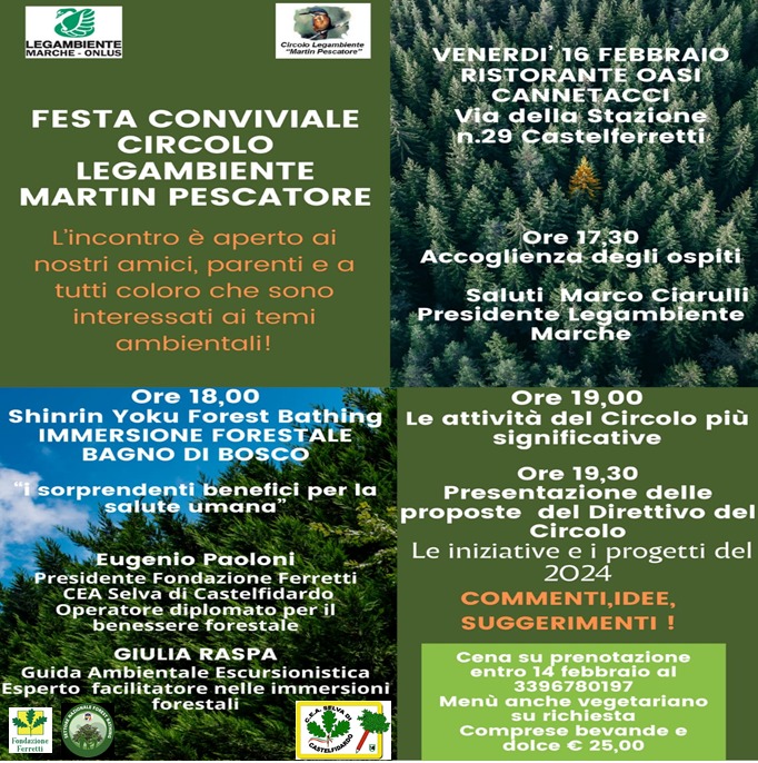 CONFERENZA SUL FOREST BATHING