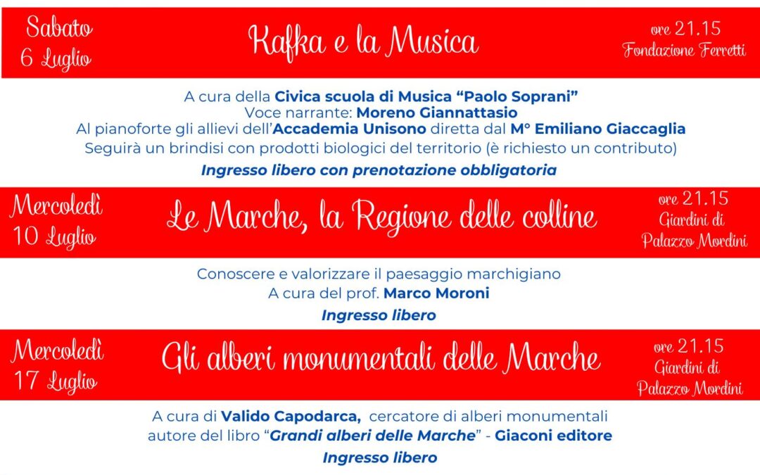 25^ edizione delle Conversazioni in Giardino