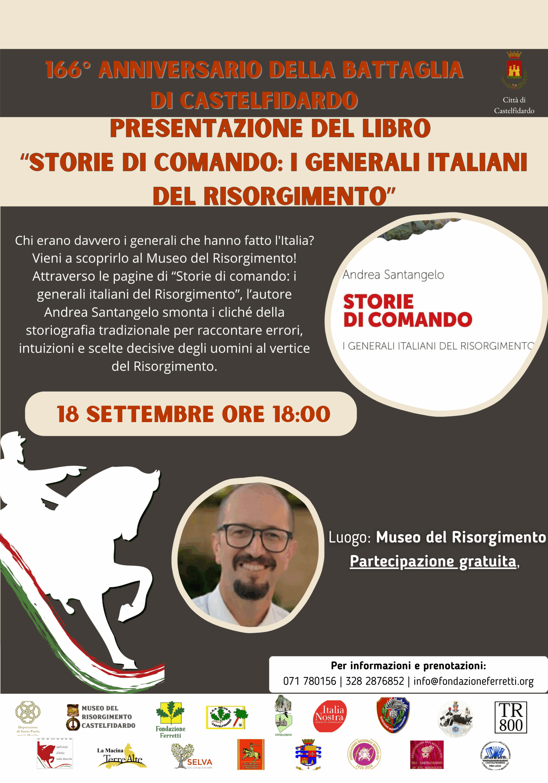 PRESENTAZIONE DEL LIBRO: "STORIE DI COMANDO- I GENERALI ITALIANI DEL RISORGIMENTO