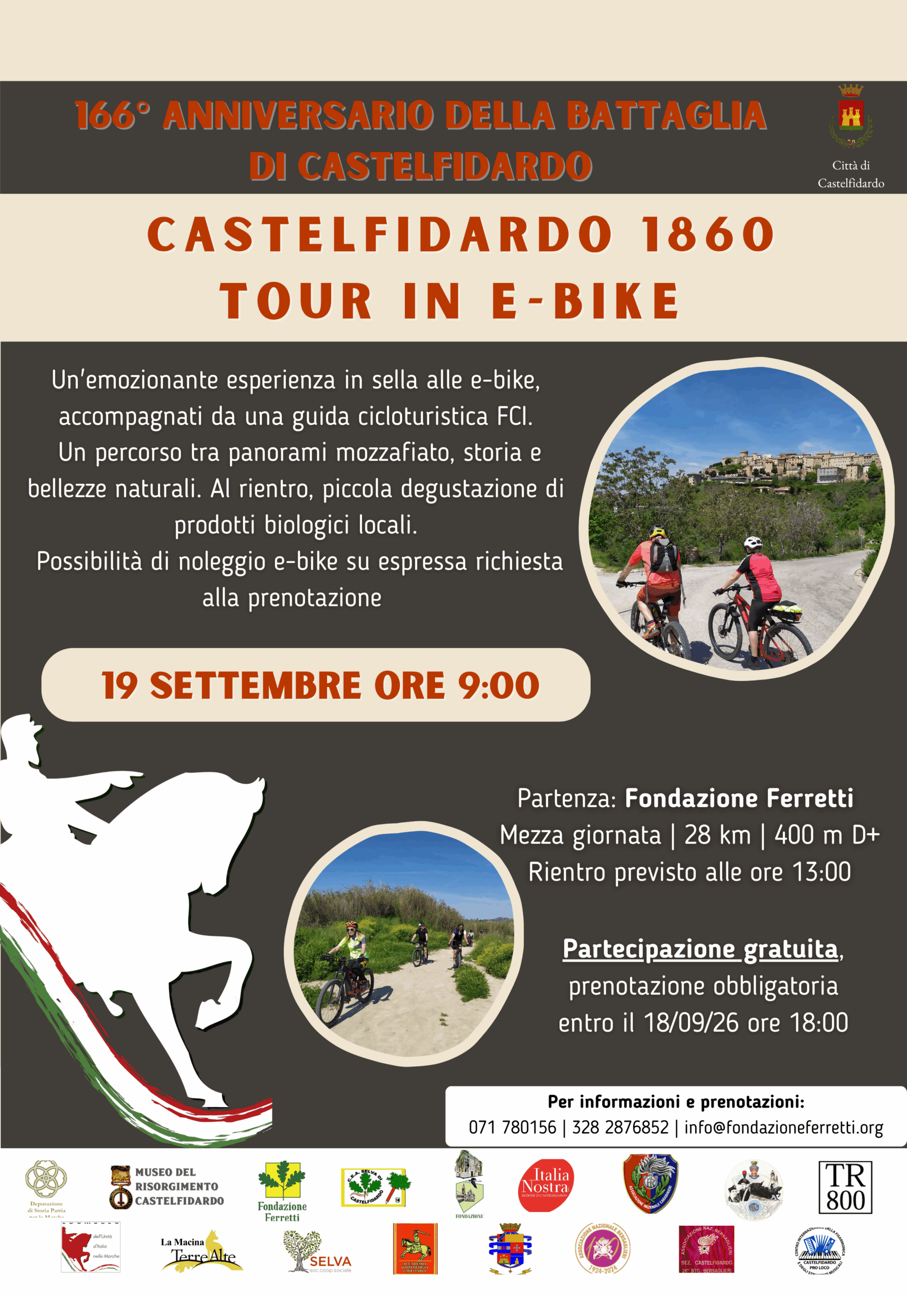 CASTELFIDARDO 1860: TOUR IN E-BIKE